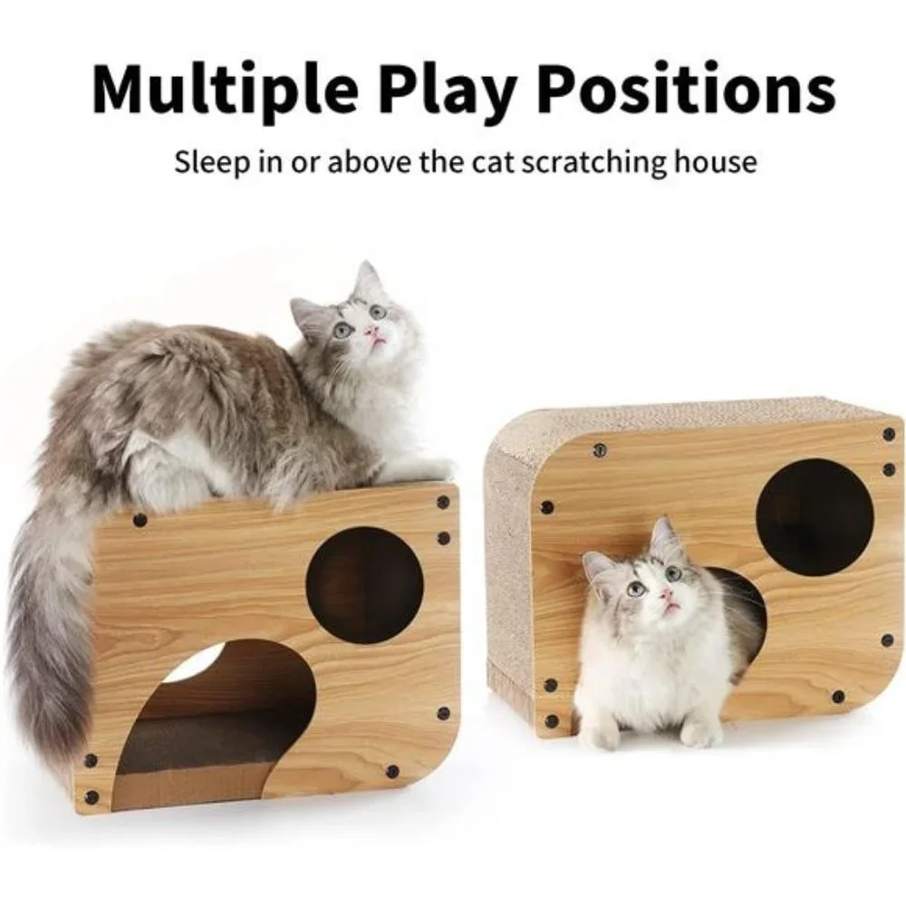 Cat Scratcher Lounge, 17.3 X 9.8 X 13.4 Inches Vertical and Horizontal Cardboard